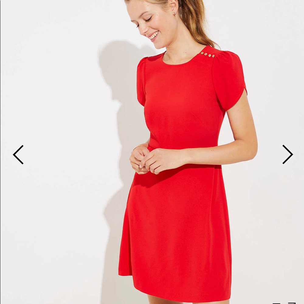Loft red dress